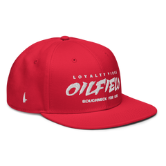 Loyalty Vibes Oilfield Snapback Hat Red OS - Loyalty Vibes