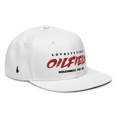 Loyalty Vibes Oilfield Snapback Hat White Black Red OS - Loyalty Vibes