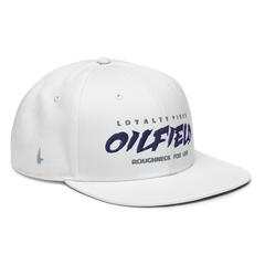 Loyalty Vibes Oilfield Snapback Hat White Grey Navy Blue OS - Loyalty Vibes