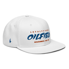 Loyalty Vibes Oilfield Snapback Hat White Orange Blue OS - Loyalty Vibes