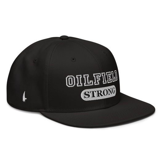 Oilfield Strong Snapback Hat Black - Loyalty Vibes