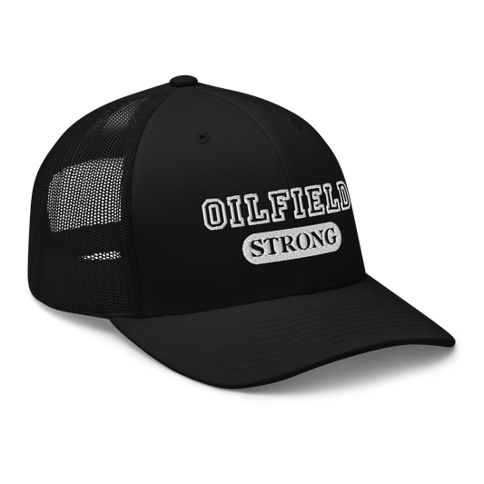 Loyalty Vibes Oilfield Strong Trucker Hat Black - Loyalty Vibes