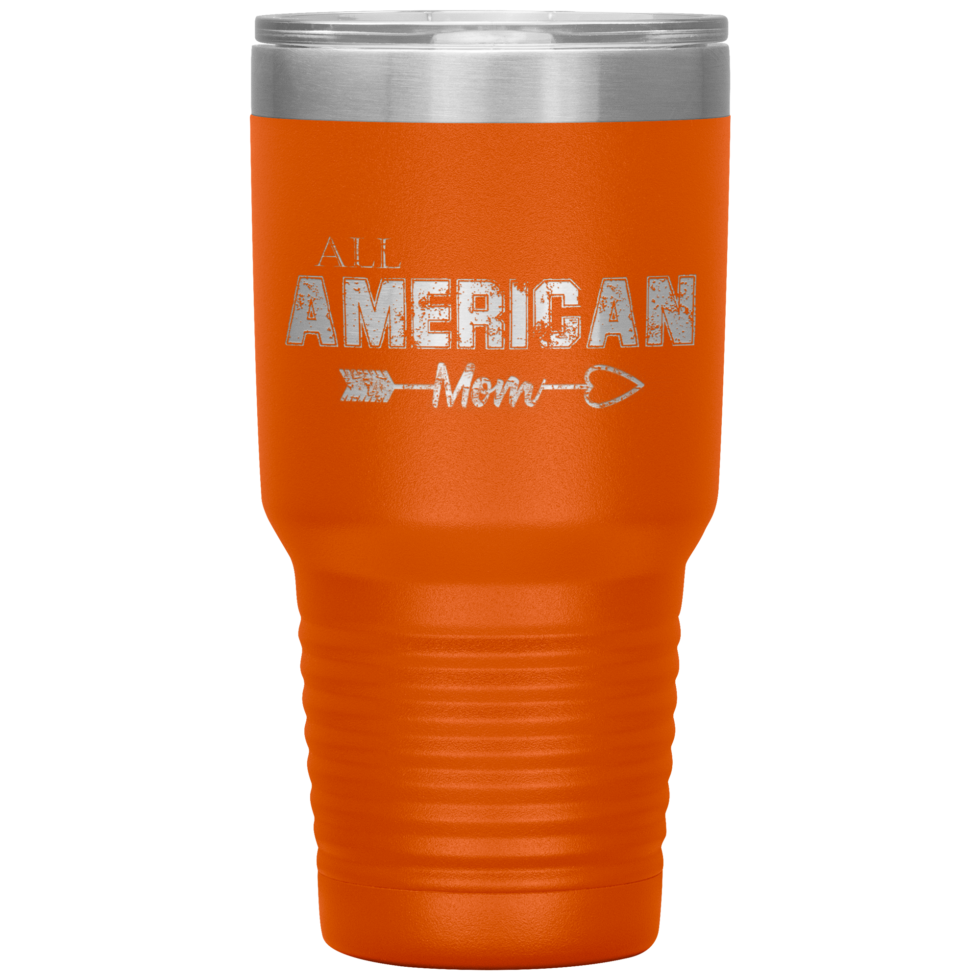 All American Mom Tumbler Orange - Loyalty Vibes