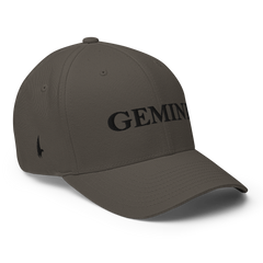 Original Gemini Fitted Hat Charcoal Grey Black Fitted - Loyalty Vibes