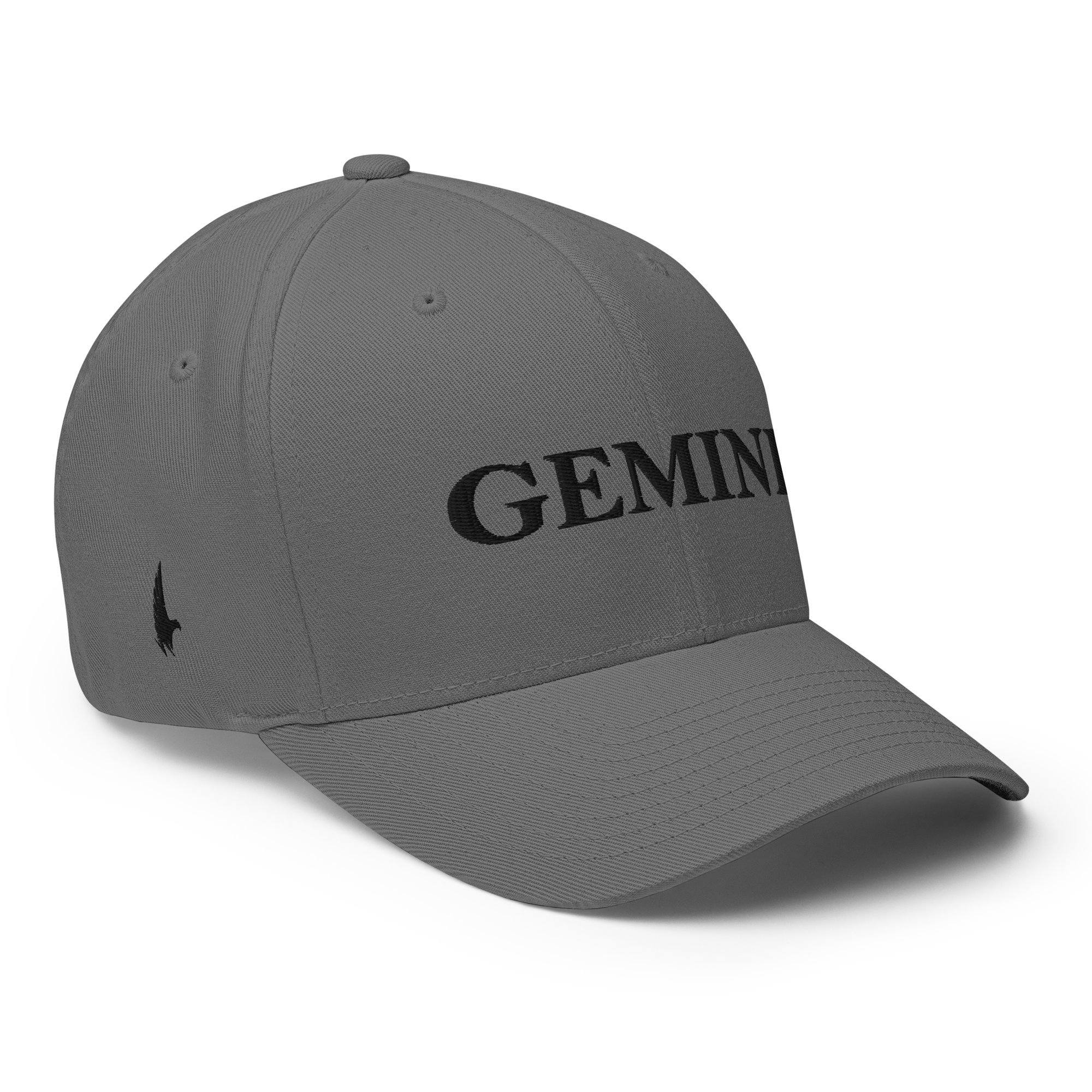 Original Gemini Fitted Hat Grey Black Fitted - Loyalty Vibes