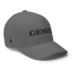 Original Gemini Fitted Hat Grey Black Fitted - Loyalty Vibes