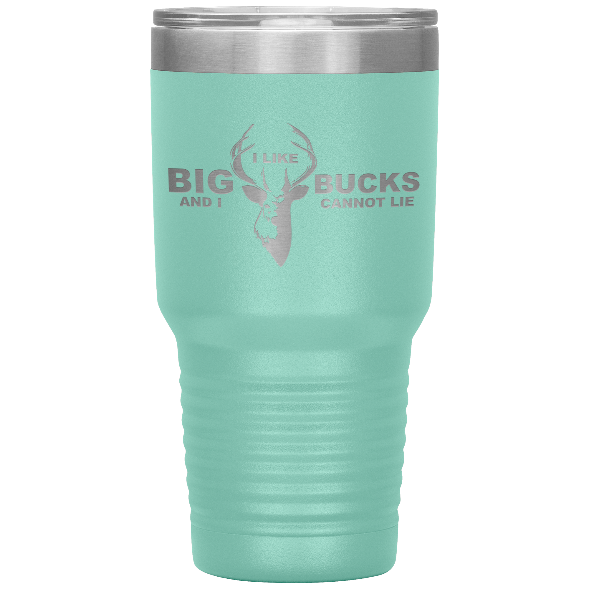 I Like Big Bucks And I Cannot Lie Tumbler Teal - Loyalty Vibes