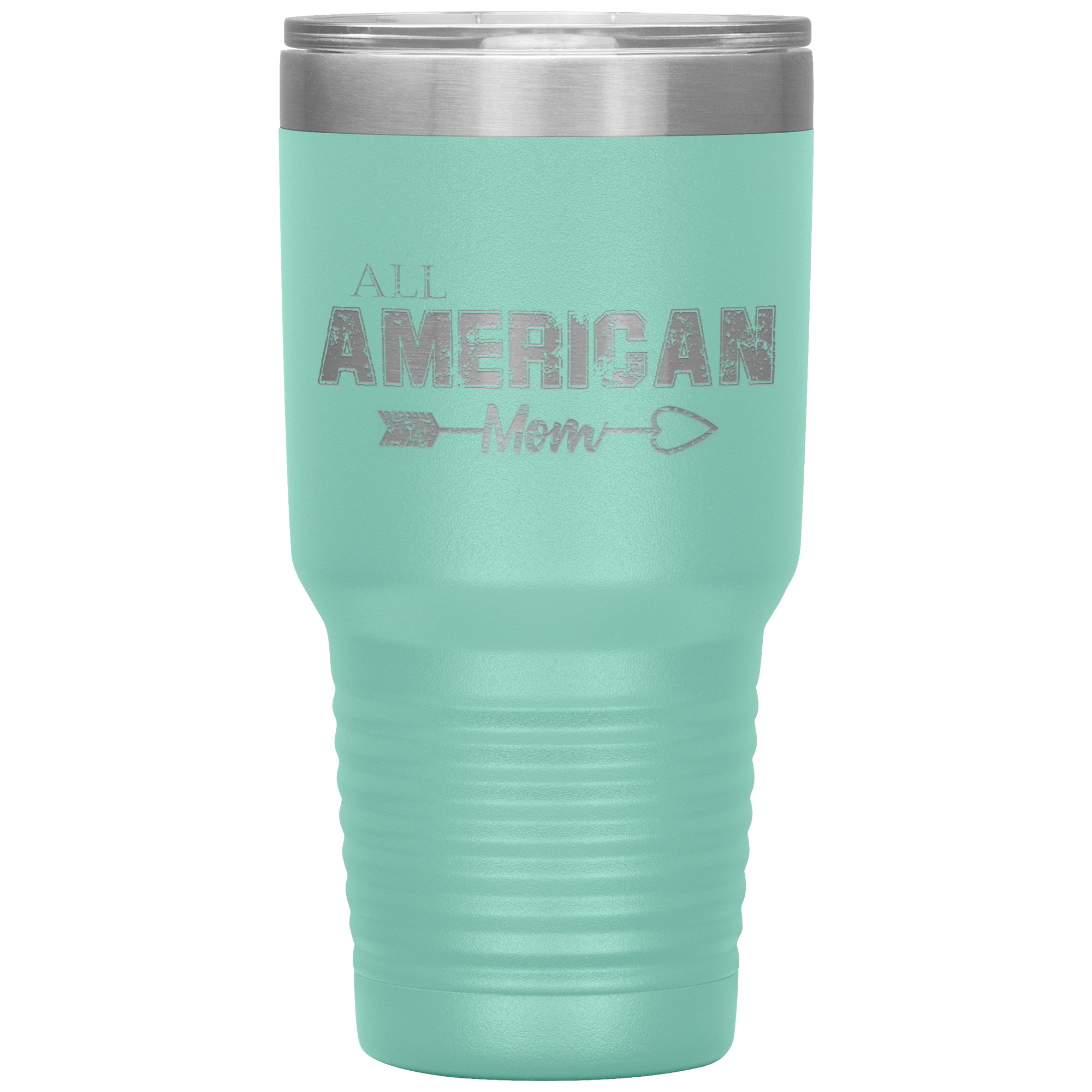 All American Mom Tumbler Teal - Loyalty Vibes