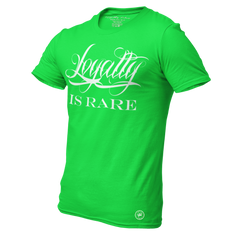 Loyalty Is Rare T-Shirt Green White - Loyalty Vibes