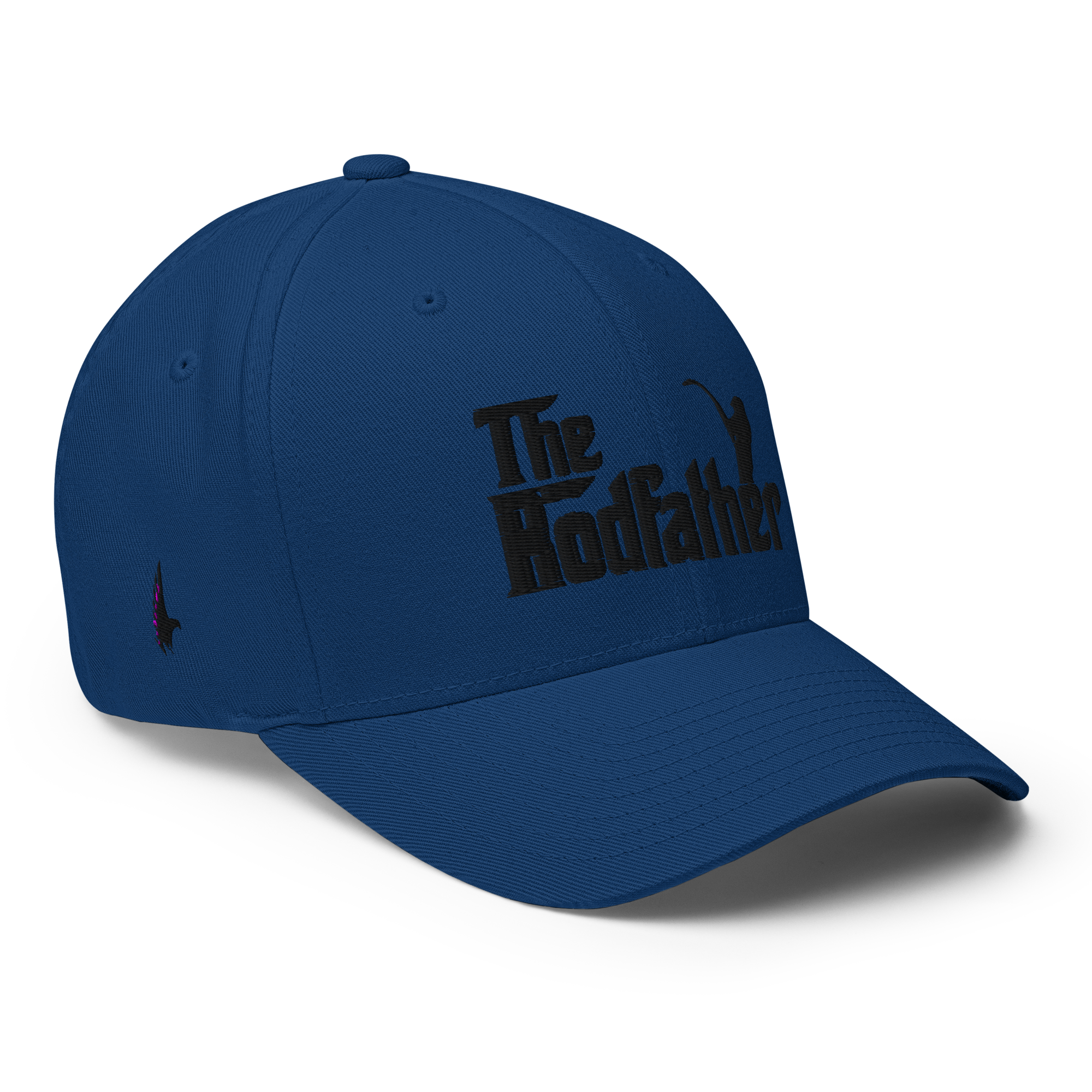 Rodfather Fitted Hat Blue Black - Loyalty Vibes