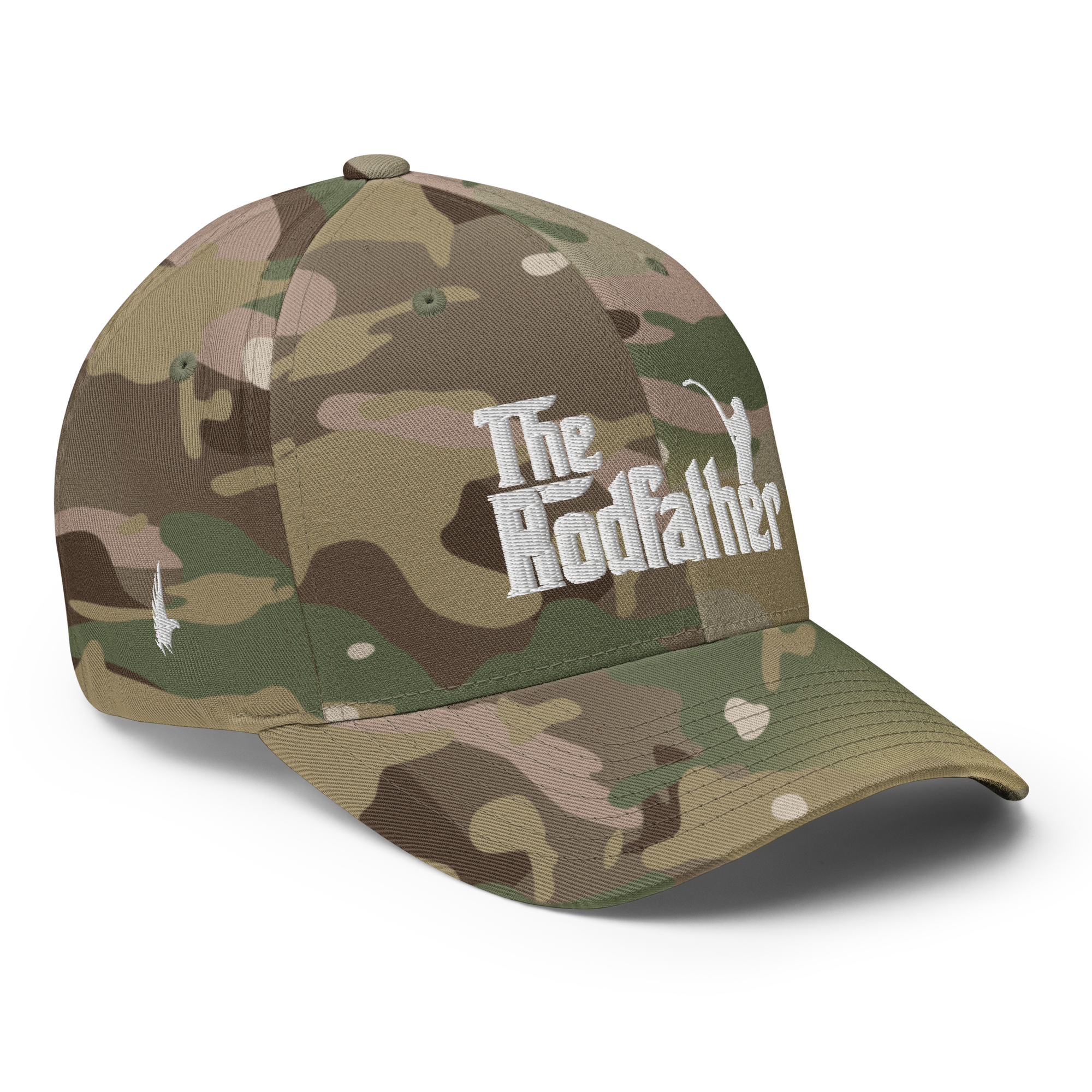 Rodfather Fitted Hat Camo - Loyalty Vibes