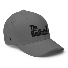 Rodfather Fitted Hat Grey Black - Loyalty Vibes