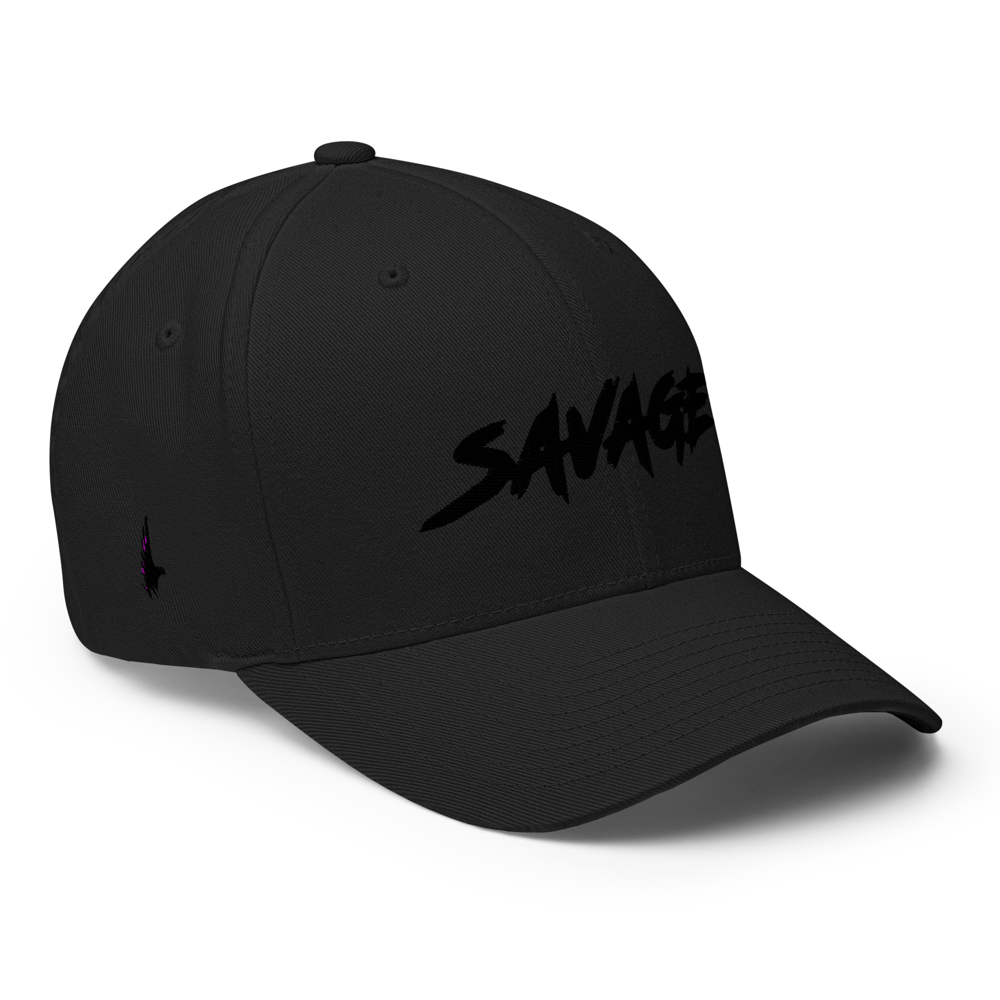 Savage Fitted Hat Black Out - Loyalty Vibes