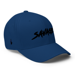 Savage Fitted Hat Blue Black - Loyalty Vibes