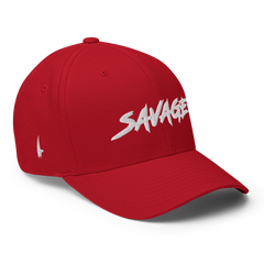 Savage Fitted Hat Red - Loyalty Vibes