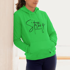 She Is Strong Hoodie Green - Loyalty Vibes