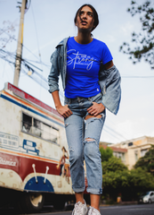 She Is Strong Tee Blue - Loyalty Vibes