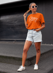 She Is Strong Tee Orange - Loyalty Vibes