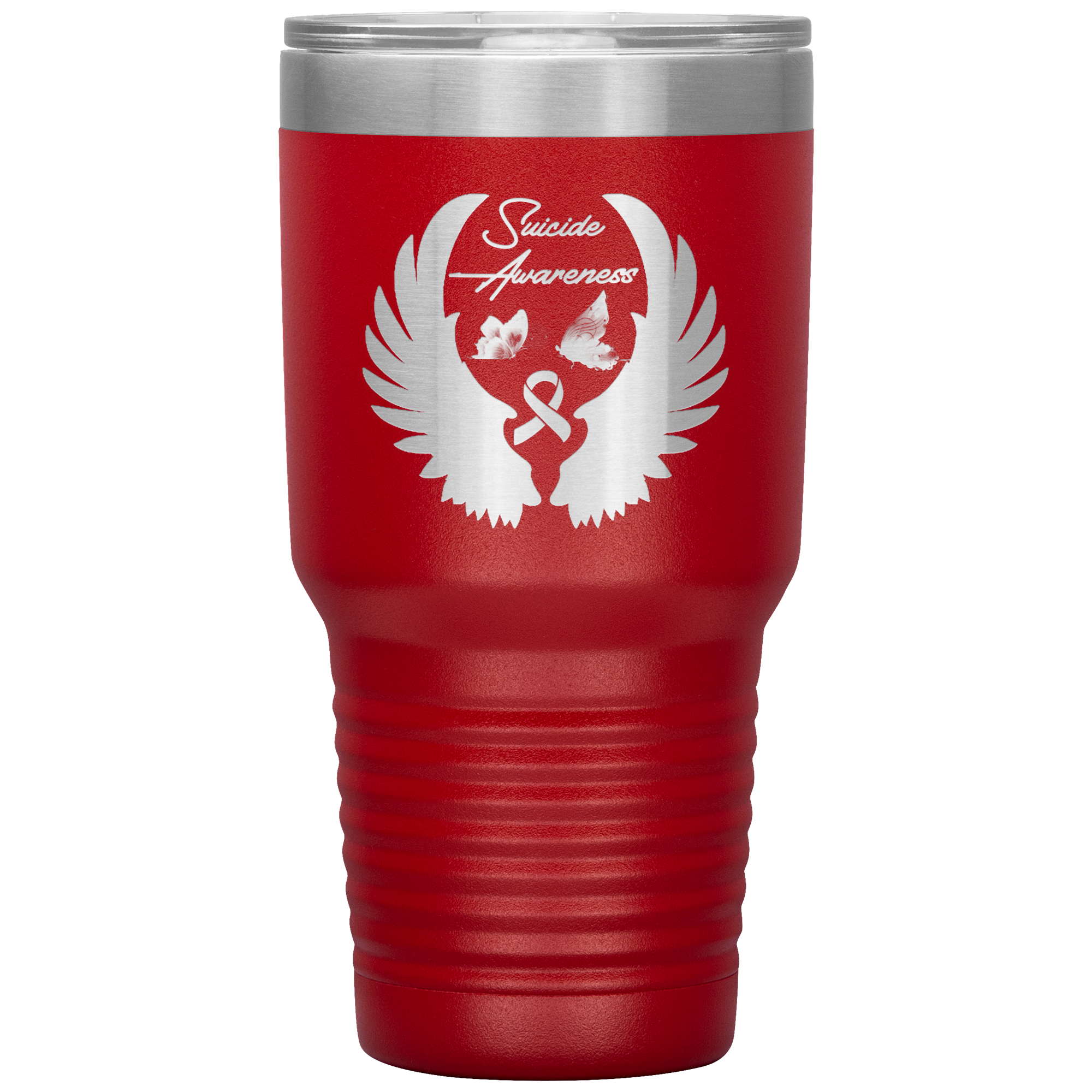 Suicide Awareness Battle Tumbler Red - Loyalty Vibes