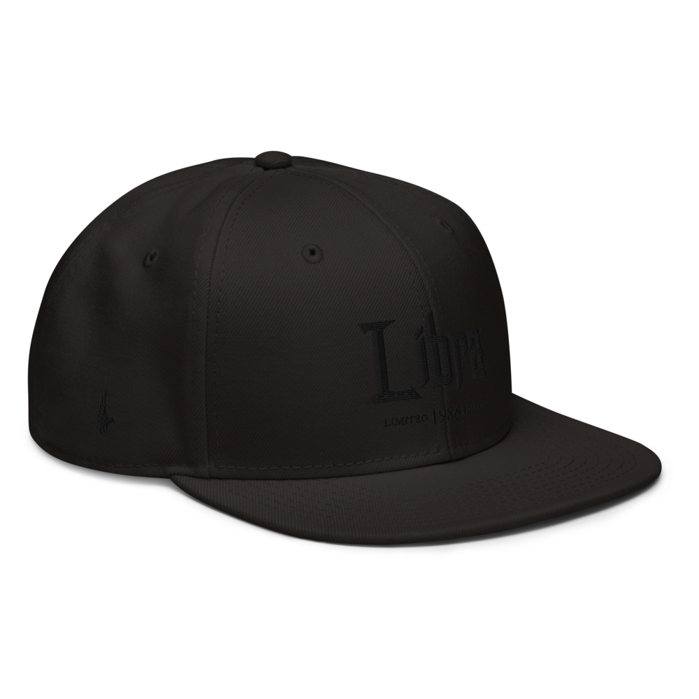 1986 Limited Edition Libra Snapback Hat Black - Loyalty Vibes