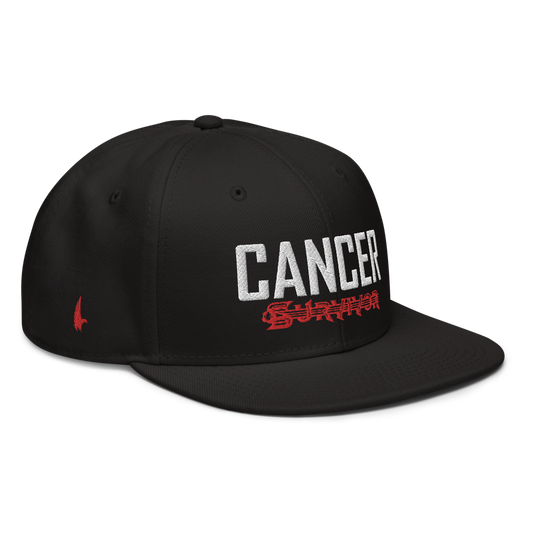 Cancer Survivor Tattoo Snapback Hat Black OS - Loyalty Vibes