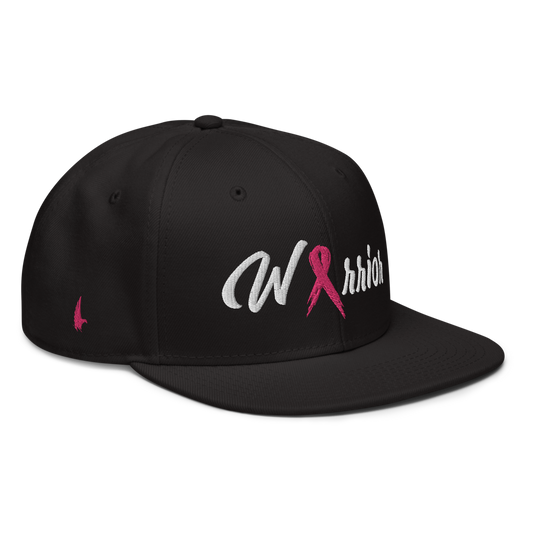 Breast Cancer Warrior Snapback Hat Black - Loyalty Vibes