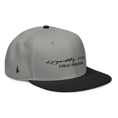 Loyalty Vibes Snapback Hat Black Gray Gray - Loyalty Vibes