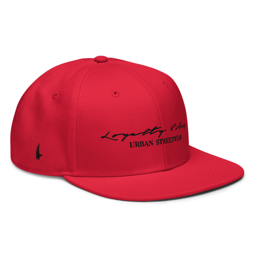 Classic Logo Snapback Hat Red - Loyalty Vibes