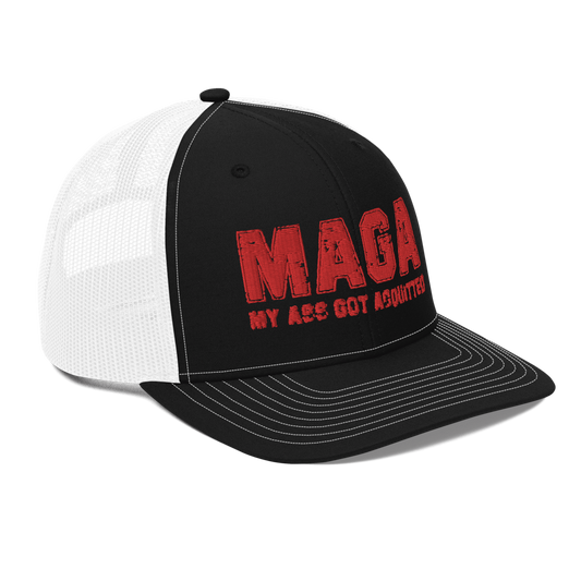 Sports MAGA Trucker Hat Black White - Loyalty Vibes
