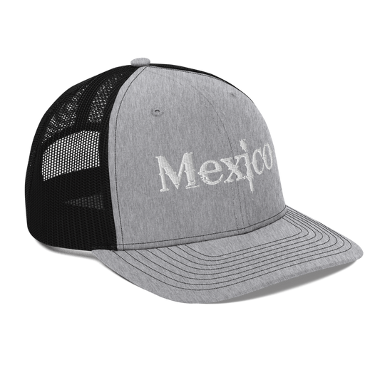 Mexico Trucker Hat Heather Grey Black - Loyalty Vibes