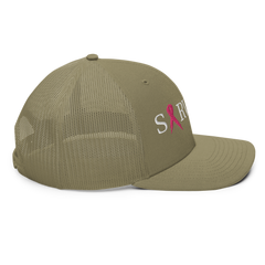 Breast Cancer Survivor Trucker Hat - Loyalty Vibes