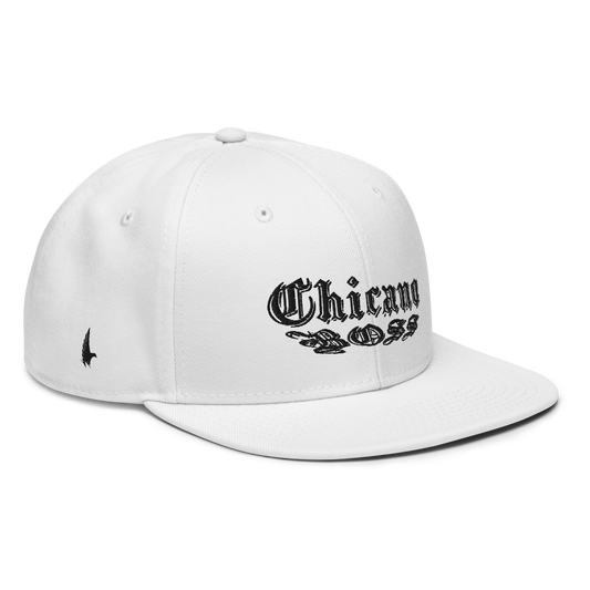 Chicano Boss Snapback Hat White OS - Loyalty Vibes