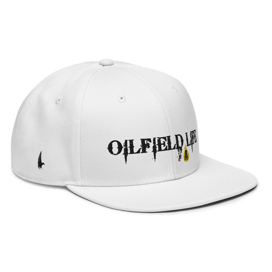 Oilfield Life Snapback Hat White OS - Loyalty Vibes