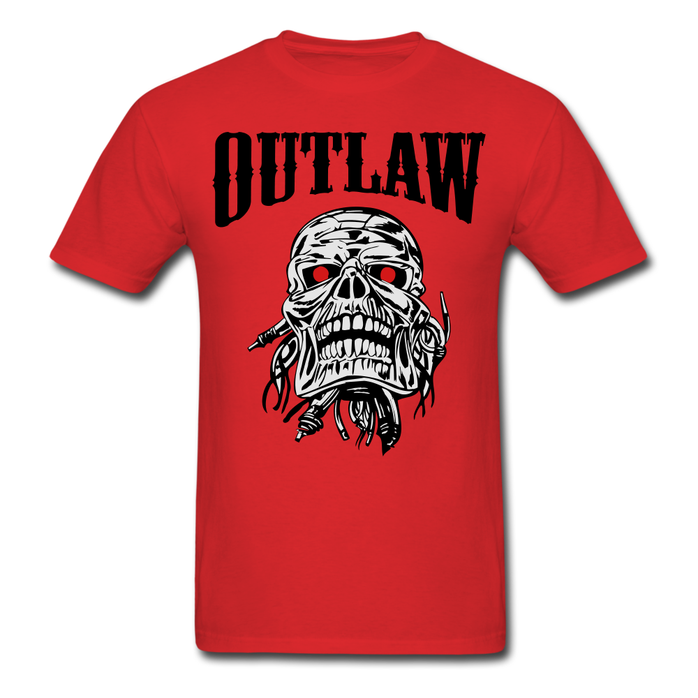 Skull Crushing Bone And Skull T-Shirt red - Loyalty Vibes