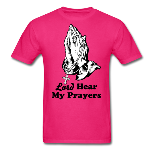 My Prayers Men's T-Shirt fuchsia - Loyalty Vibes