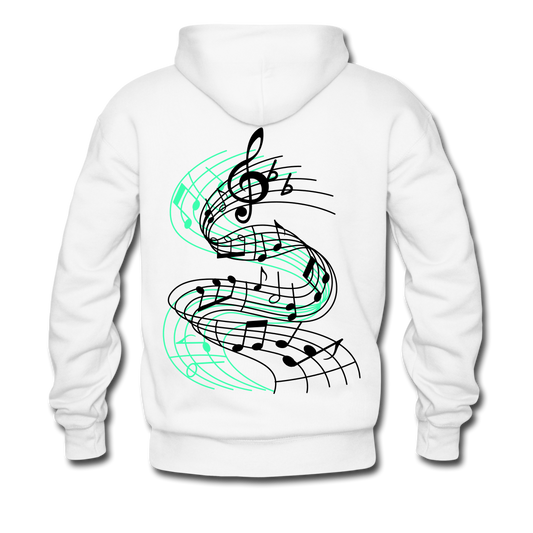 Turn Up The Music - Unisex Hoodie White - Loyalty Vibes
