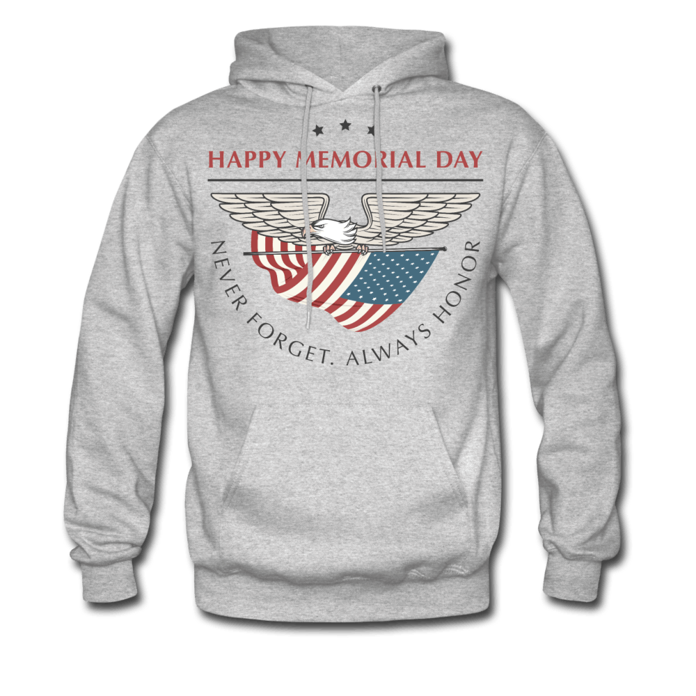 With Honor Men's Hoodie heather gray - Loyalty Vibes
