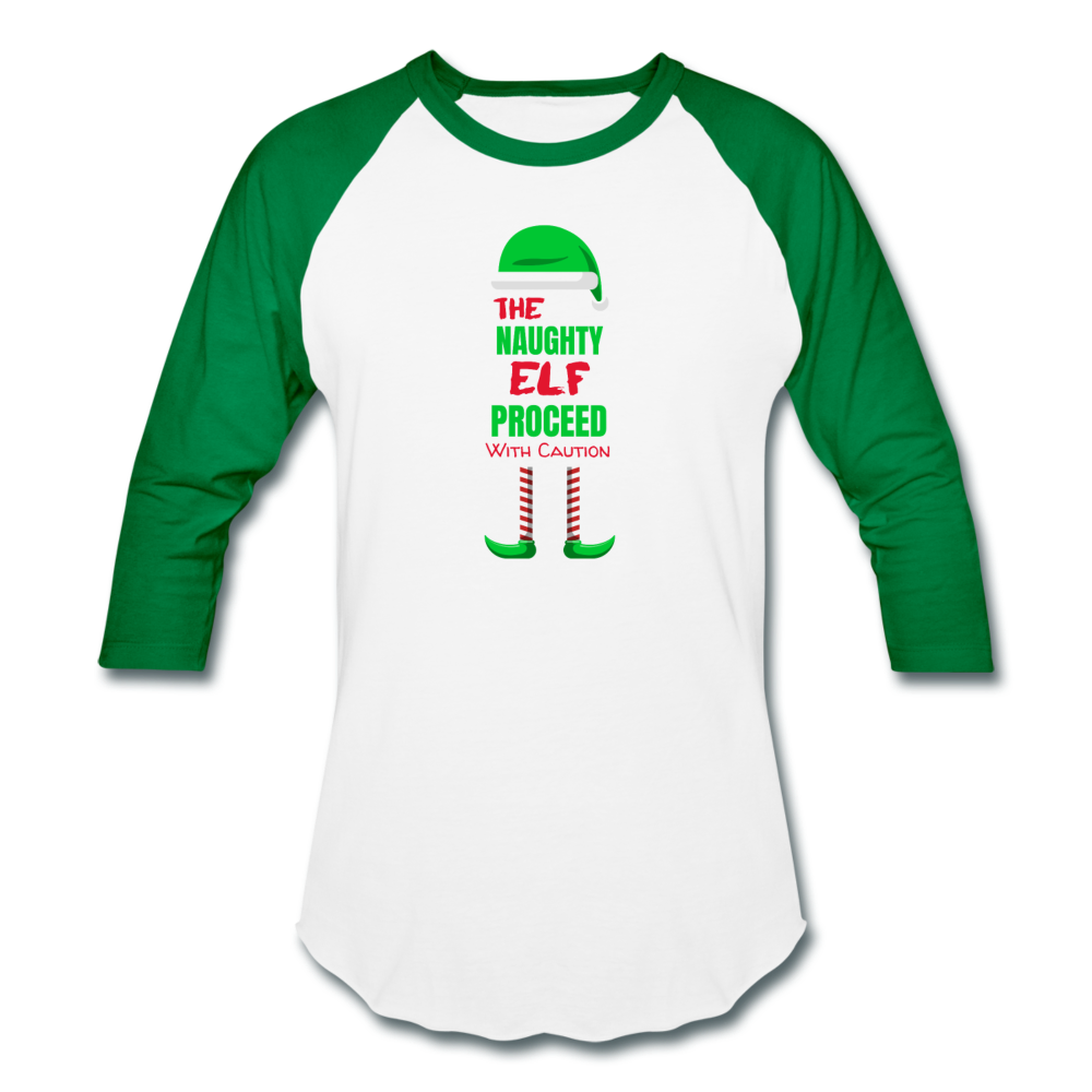 Naughty Elf On A Shelf - Shirt white kelly green - Loyalty Vibes