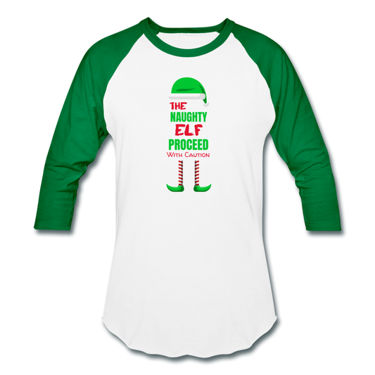 Naughty Elf On A Shelf - Shirt white kelly green - Loyalty Vibes