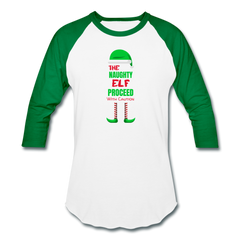 Naughty Elf On A Shelf - Shirt white kelly green - Loyalty Vibes