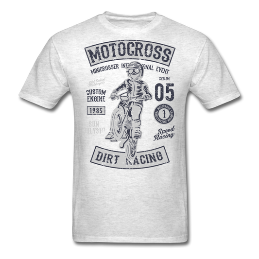 Classic Motocross Shirt Heather Grey - Loyalty Vibes