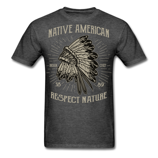 Baydify Native American Shirt heather black - Loyalty Vibes