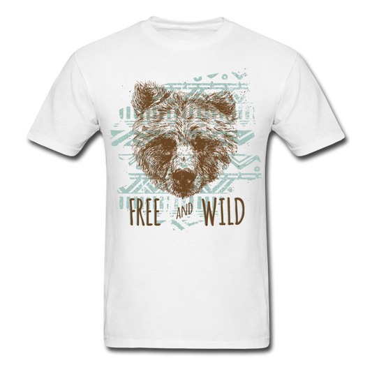 Native Bear T-Shirt white - Loyalty Vibes