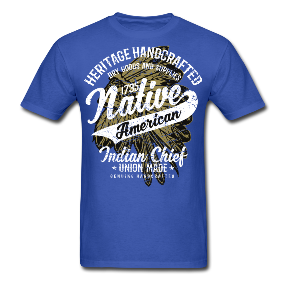 Traditional Native American Shirt royal blue - Loyalty Vibes