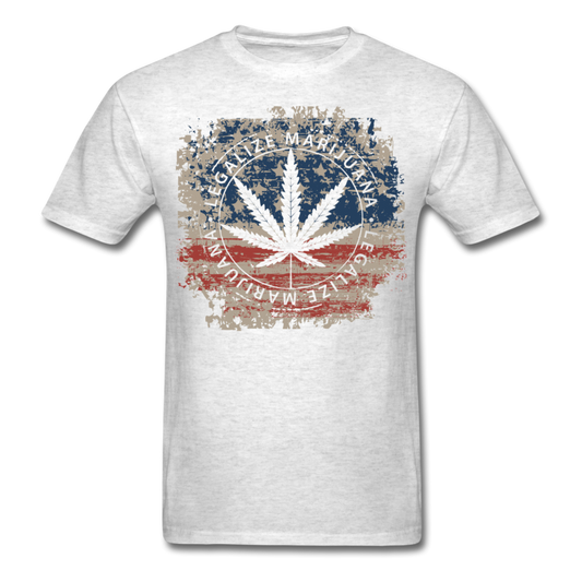 Marijuana Men's T-Shirt light heather gray - Loyalty Vibes