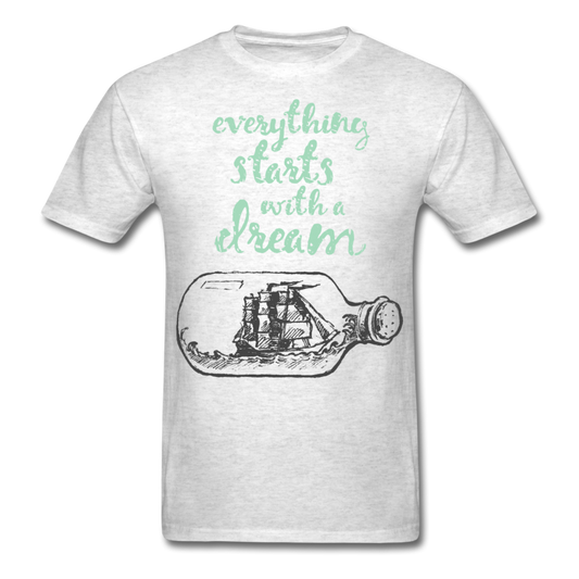 Inspirational Dreams T-Shirt Heather Grey - Loyalty Vibes