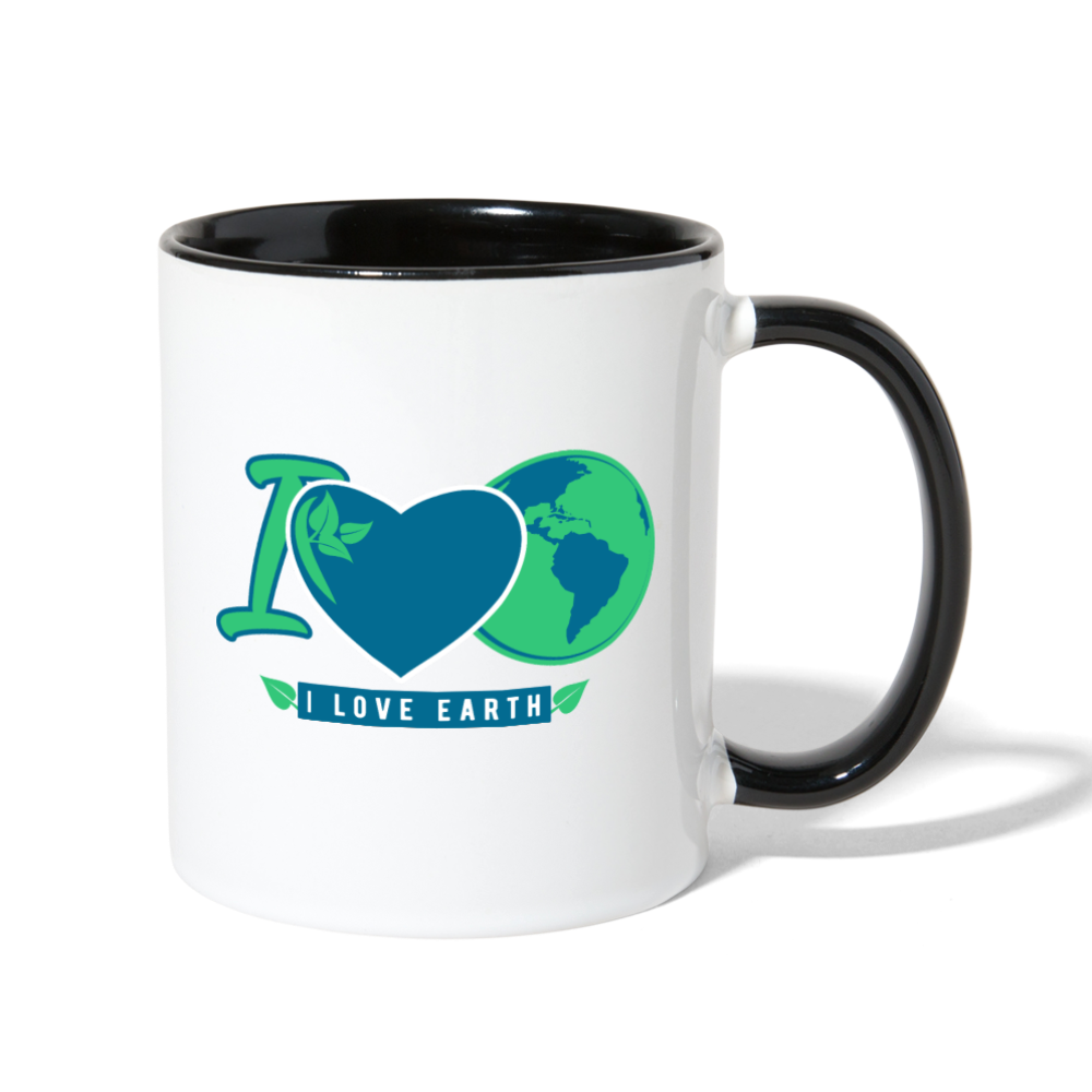 Earth Love Coffee Mug white black - Loyalty Vibes