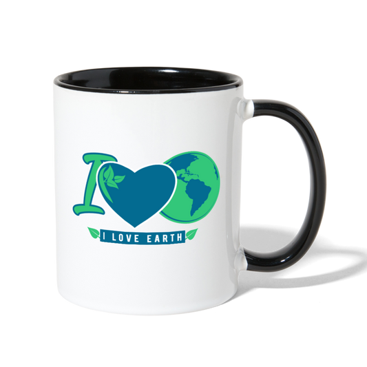 Earth Love Coffee Mug white black - Loyalty Vibes