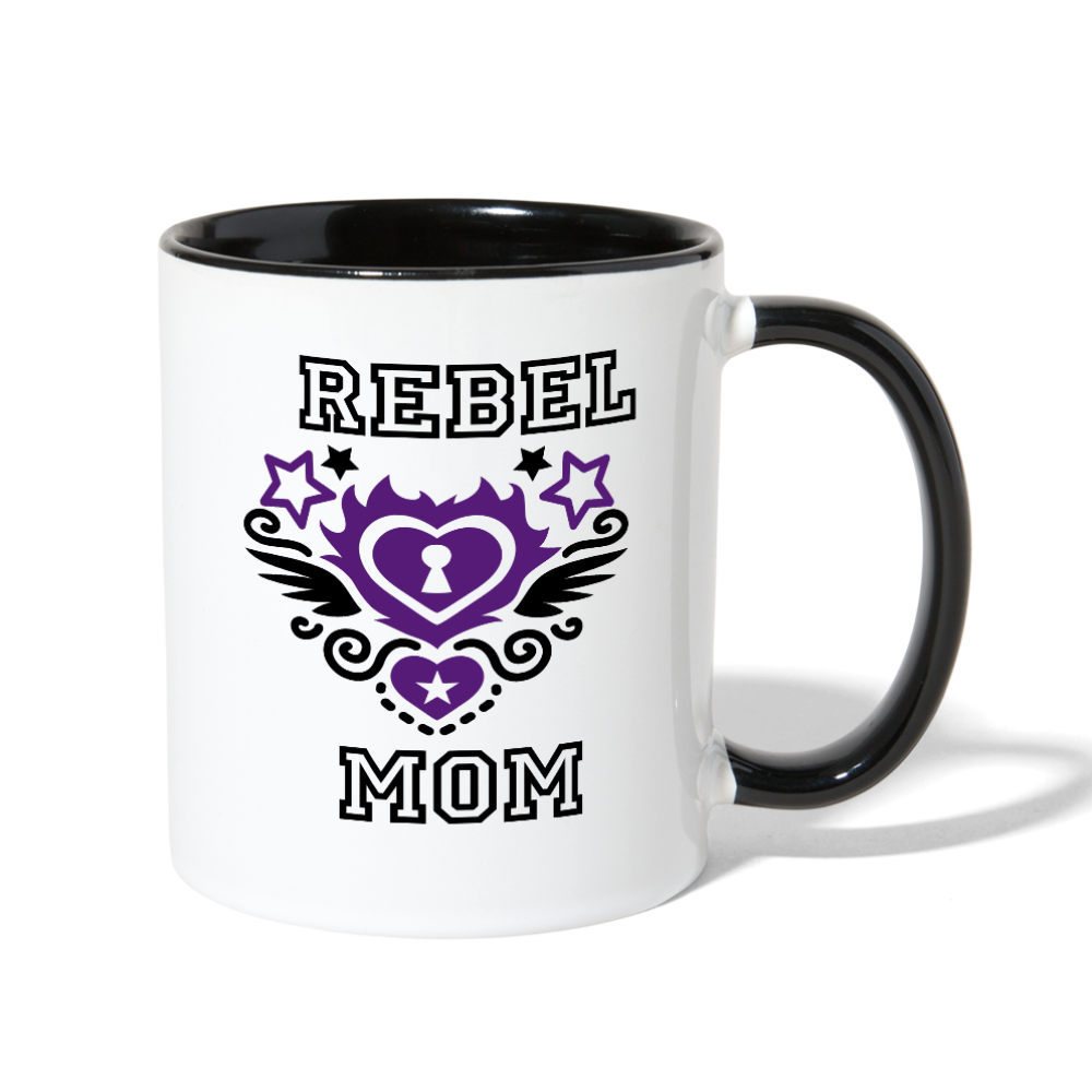 Rebel Mom Coffee Mug white black - Loyalty Vibes