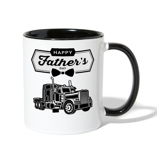 Truckin Father's Day Mug white black - Loyalty Vibes